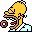 Homer & the doughnut icon